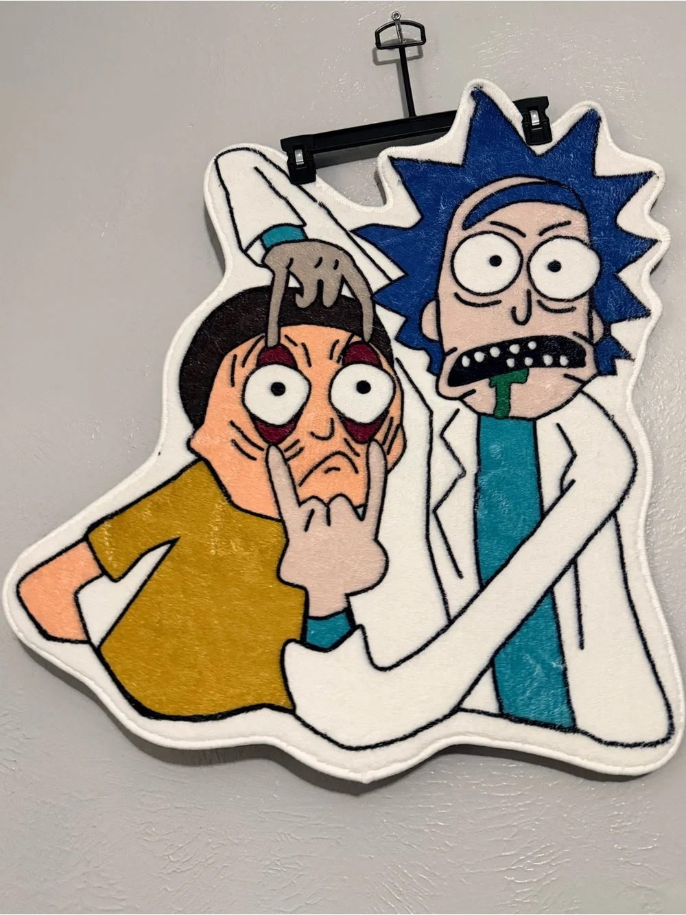 Rick and Morty Cut out Custom Made Rug/Room Decor